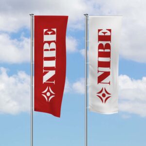 Hissfahne MIT Ausleger<br>1 x 3 m