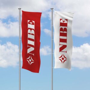 Hissfahne OHNE Ausleger<br>1 x 3 m